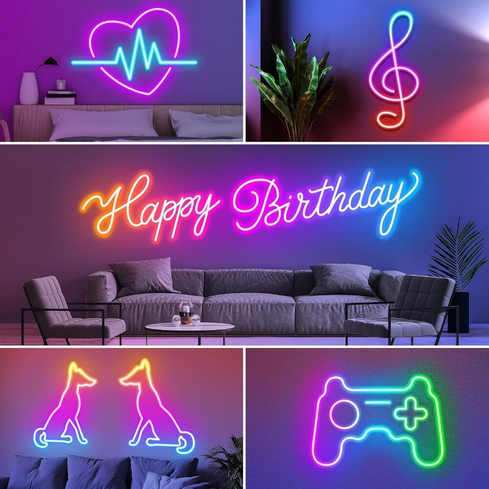 20Ft Neon Rope Lights,Flexible Led Rope Lights Control with App/Remote,Multiple - Picture 4 of 7